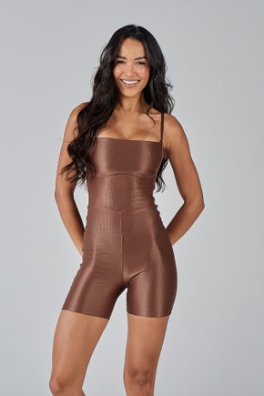 12 jumpsuit shorts bold brown