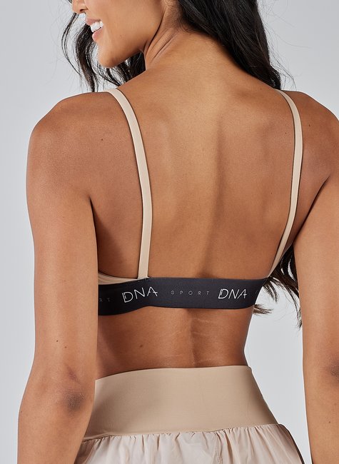 10 top triangulo com elastico movement nude