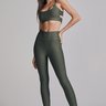 01 conjunto top pump legging sport green army